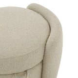 Safavieh Danianna Boucle Storage Ottoman Oatmeal SFV4804C