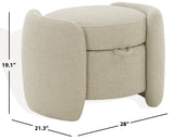 Safavieh Danianna Boucle Storage Ottoman Oatmeal SFV4804C