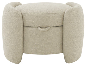 Safavieh Danianna Boucle Storage Ottoman Oatmeal SFV4804C