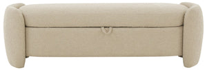 Safavieh Danianna Boucle Storage Bench Oatmeal SFV4805C