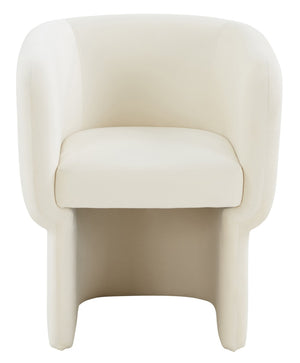 Safavieh WALLY Velvet Dining Chair in Cream – Elegant Comfort with Durable Design for Any Dining Space SFV4808B