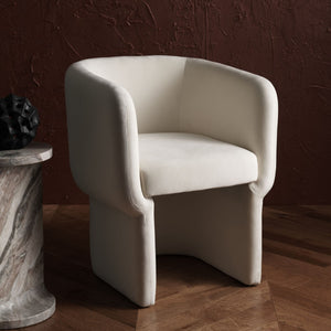 Safavieh WALLY Velvet Dining Chair in Cream – Elegant Comfort with Durable Design for Any Dining Space SFV4808B