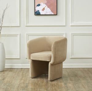 Safavieh Wally Velvet Dining Chair Light Brown SFV4808C