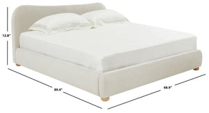 Safavieh Beccarose Boucle King Bed SFV4811B-Q-2BX