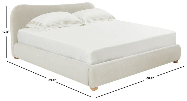 Safavieh Beccarose Boucle King Bed SFV4811B-Q-2BX