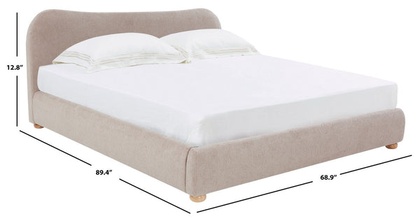 Safavieh Beccarose Boucle Queen Bed SFV4811C-Q-2BX