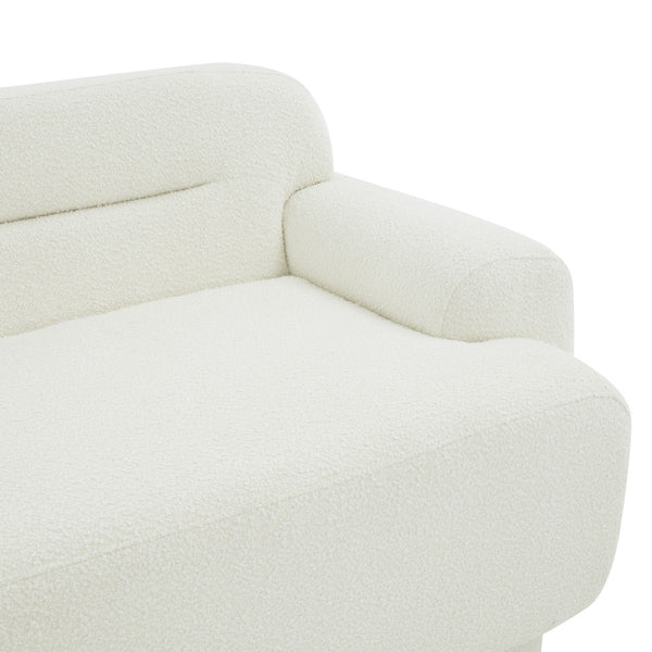 Safavieh Taylina Boucle Sofa XII23 Ivory Wood / Fabric / Foam  SFV4815A