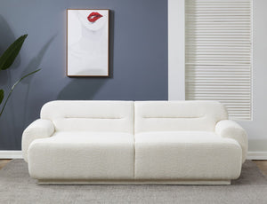 Safavieh Taylina Boucle Sofa XII23 Ivory Wood / Fabric / Foam  SFV4815A
