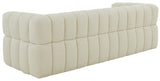 Safavieh Calyna Channel Tufted Boucle Sofa XII23 Cream Wood / Fabric / Foam SFV4821A