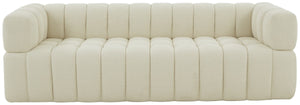 Safavieh Calyna Channel Tufted Boucle Sofa XII23 Cream Wood / Fabric / Foam SFV4821A