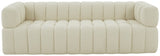 Safavieh Calyna Channel Tufted Boucle Sofa XII23 Cream Wood / Fabric / Foam SFV4821A