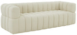 Safavieh Calyna Channel Tufted Boucle Sofa XII23 Cream Wood / Fabric / Foam SFV4821A