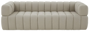 Safavieh Calyna Channel Tufted Boucle Sofa XII23 Light Grey Wood / Fabric / Foam SFV4821B