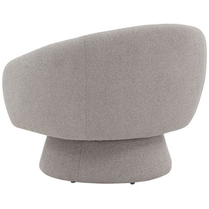 Safavieh Petryna Boucle Swivel Accent Chair Grey Wood / Fabric / Foam SFV4822C