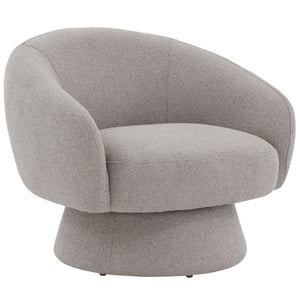 Safavieh Petryna Boucle Swivel Accent Chair Grey Wood / Fabric / Foam SFV4822C