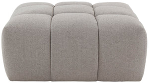 Safavieh Petryna Boucle Tufted Ottoman Grey Wood / Fabric / Foam SFV4823C