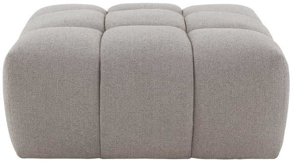 Safavieh Petryna Boucle Tufted Ottoman Grey Wood / Fabric / Foam SFV4823C