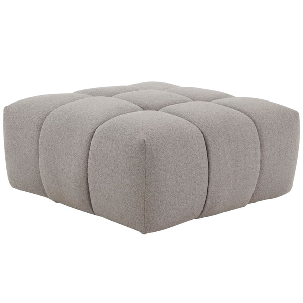 Safavieh Petryna Boucle Tufted Ottoman Grey Wood / Fabric / Foam SFV4823C