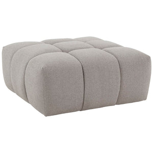 Safavieh Petryna Boucle Tufted Ottoman Grey Wood / Fabric / Foam SFV4823C