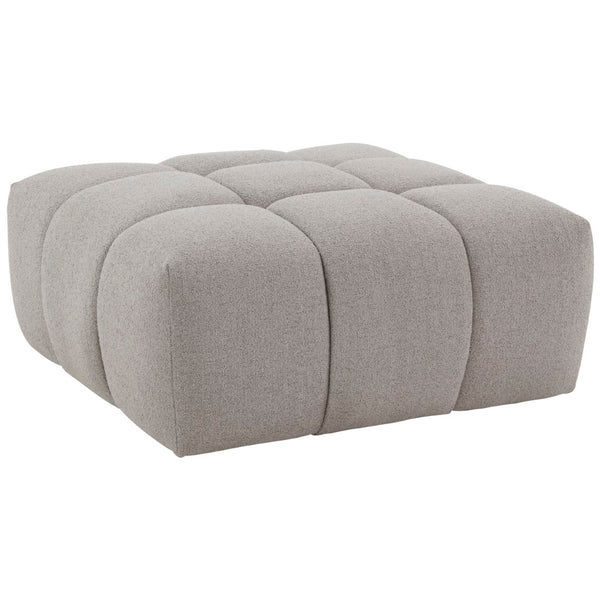 Safavieh Petryna Boucle Tufted Ottoman Grey Wood / Fabric / Foam SFV4823C