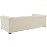 Safavieh Petryna Boucle Tufted Sofa Ivory Wood / Fabric / Foam SFV4824A