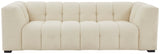 Safavieh Petryna Boucle Tufted Sofa Ivory Wood / Fabric / Foam SFV4824A