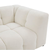 Safavieh Petryna Boucle Tufted Sofa IIX Cream SFV4824B