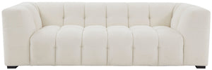 Safavieh Petryna Boucle Tufted Sofa IIX Cream SFV4824B