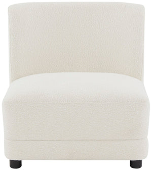 Safavieh Nessa Boucle Accent Chair Ivory / Black Wood / Fabric / Foam SFV4825A
