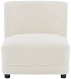 Safavieh Nessa Boucle Accent Chair Ivory / Black Wood / Fabric / Foam SFV4825A
