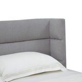 Safavieh Olivianna Low Profile Queen Bed XII23 Light Grey Wood / Fabric / Foam SFV4827B-Q-2BX