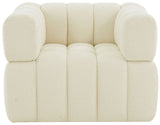 Safavieh Calyna Tufted Boucle Accent Chair Cream 37.8 IN W x 33.1 IN D x 27.4 IN H