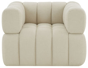 Safavieh Calyna Tufted Boucle Accent Chair Light Grey 37.8 IN W x 33.1 IN D x 27.4 IN H