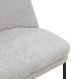 Safavieh Tamarie Chenille Dining Chair Light Grey / Black SFV4835A