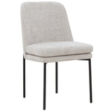 Safavieh Tamarie Chenille Dining Chair Light Grey / Black SFV4835A