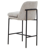 Safavieh Tamarie Chenille Counter Stool Light Grey / Black SFV4836A