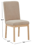 Safavieh Halcy Boucle Dining Chair Oatmeal / Natural SFV4837B