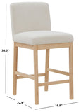 Safavieh Halcy Boucle Counter Stool Cream / Natural SFV4838A