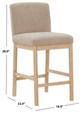 Safavieh Halcy Boucle Counter Stool Oatmeal / Natural SFV4838B