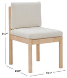 Safavieh Kalmia Boucle Dining Chair Cream / Natural SFV4839A