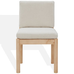 Safavieh KALMIA Boucle Dining Chair - Stylish Comfort and Durable Design for Modern Dining Room Decor Cream / Natural SFV4839A