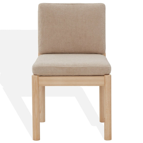 Safavieh KALMIA Boucle Dining Chair - Stylish Comfort and Durable Design for Modern Dining Room Decor Oatmeal / Natural SFV4839B