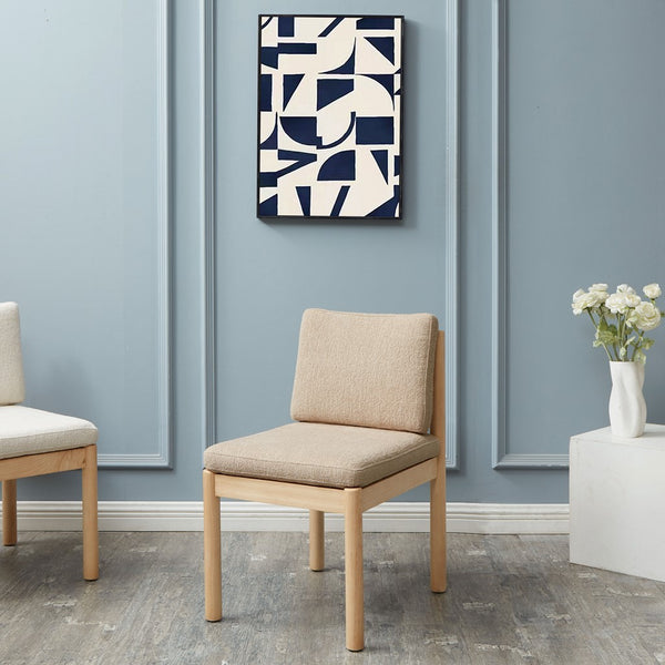 Safavieh Kalmia Boucle Dining Chair Oatmeal / Natural SFV4839B