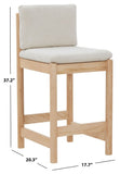 Safavieh Kalmia Boucle Counter Stool Cream / Natural SFV4840A