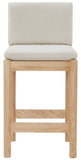 Safavieh Kalmia Boucle Counter Stool Cream / Natural SFV4840A