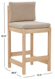 Safavieh Kalmia Boucle Counter Stool Oatmeal / Natural SFV4840B