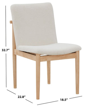 Safavieh Abriella Boucle Dining Chair Cream / Natural SFV4841A