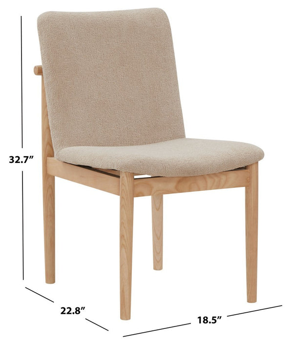 Safavieh Abriella Boucle Dining Chair Oatmeal / Natural SFV4841B