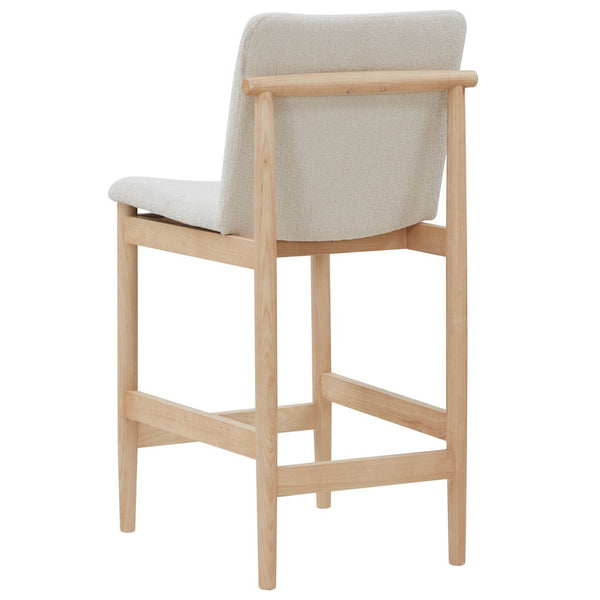 Safavieh Abriella Boucle Counter Stool Cream / Natural SFV4842A