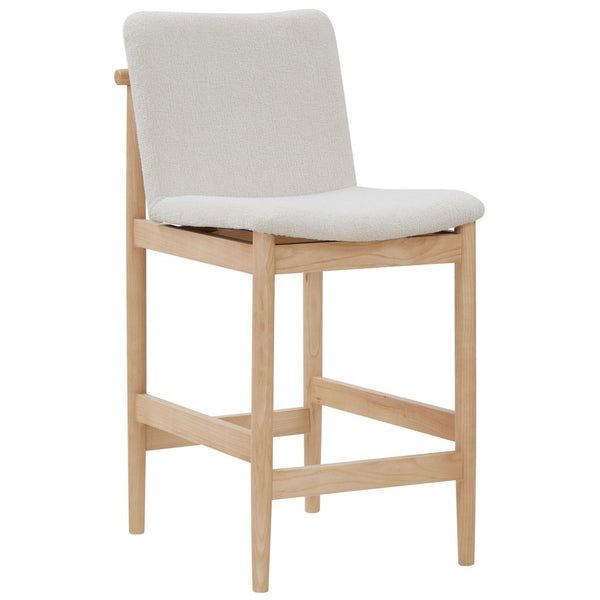 Safavieh Abriella Boucle Counter Stool Cream / Natural SFV4842A
